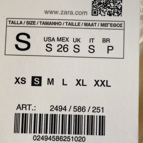 NWT. Zara Oyster White Linen Blend Blazer. Size S. - Picture 8 of 11